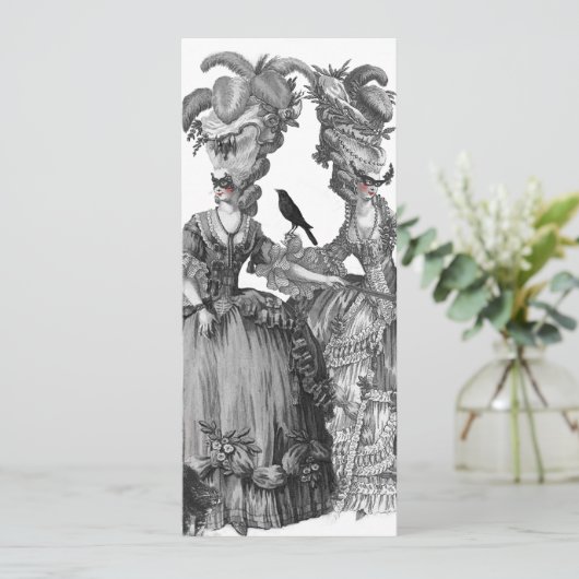 Die Karte des Halloween-Balls (Stehend Vorderseite)