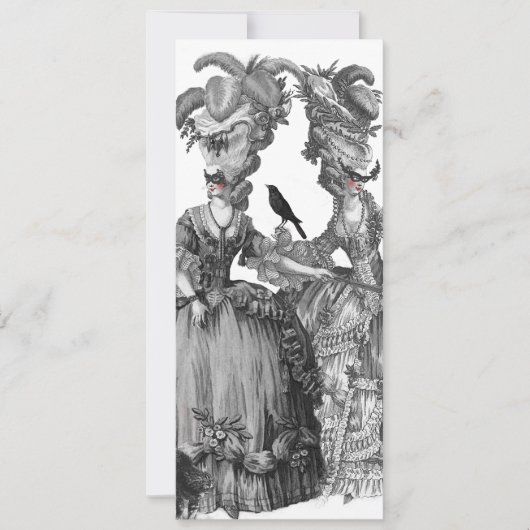 Die Karte des Halloween-Balls (Vorderseite)