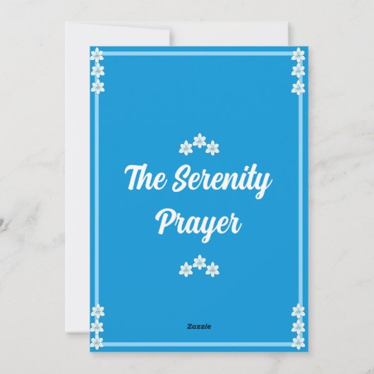 Die Karte des heiligen Gebets (Rückseite)