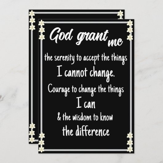 Die Karte des heiligen Gebets (Vorne/Hinten)