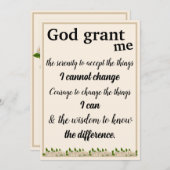 Die Karte des heiligen Gebets (Vorne/Hinten)