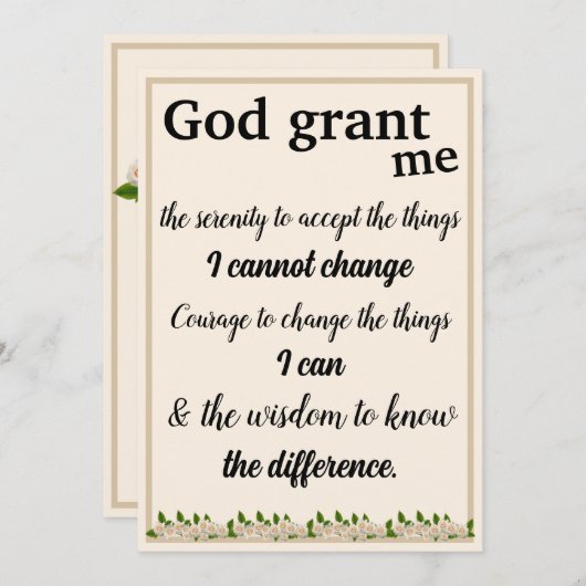 Die Karte des heiligen Gebets (Vorne/Hinten)