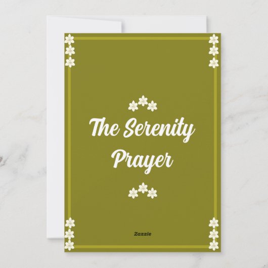 Die Karte des heiligen Gebets (Rückseite)