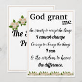 Die Karte des heiligen Gebets (Vorne/Hinten)