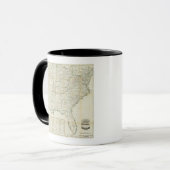 Die Karte des historischen Krieges Tasse (Vorderseite Links)