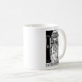 Die Karte des Hohepriestess-Tarots Kaffeetasse (VorderseiteRechts)