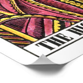 Die Karte des Hohepriestess-Tarots Poster (Ecke)