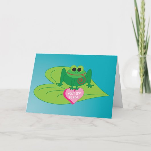 Die Karte des jüdischen Valentinsgrußes: Nicht ist (Vorderseite)