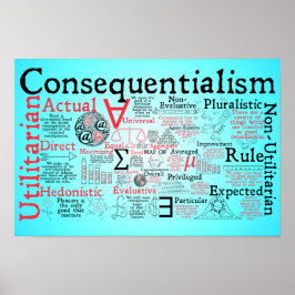 Die Karte des Konsequentialismus Poster