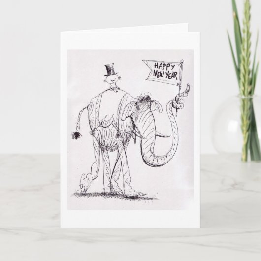 Die Karte des neuen Jahres (Vorderseite)