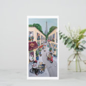 Die Karte des Pariser Cafés (Stehend Vorderseite)