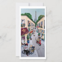 Die Karte des Pariser Cafés