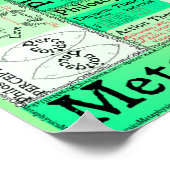 Die Karte des Philosophieplakats Poster (Ecke)