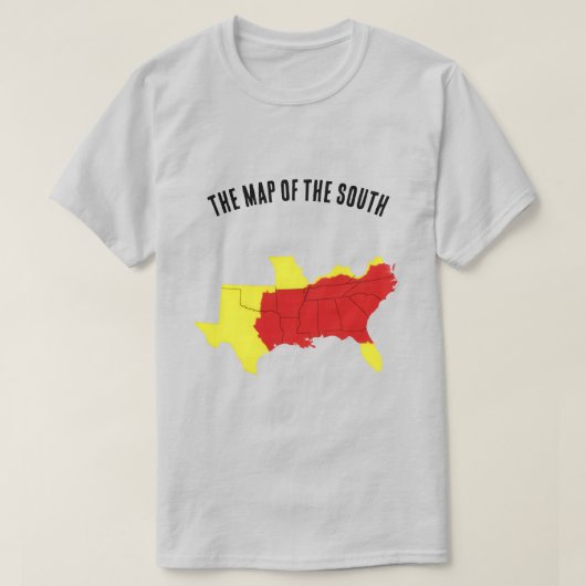 Die Karte des Südens T-Shirt (Design vorne)