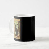 Die Karte des Tarots der Hohepriester Kaffeetasse (Vorderseite Links)