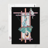 Die Karte des Tarots "Hanged Woman" (Vorne/Hinten)