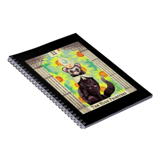 Die Karte des Tarots Hoher Frettest Notizblock (Rechte Seite)