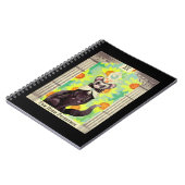 Die Karte des Tarots Hoher Frettest Notizblock (Linke Seite)