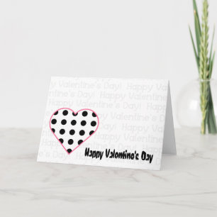 Die Karte des Valentinsgrußes - Tupfen-Herz