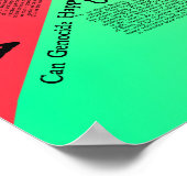 Die Karte des Völkermordes Poster (Ecke)