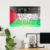 Die Karte des Völkermordes Poster (Heimbüro)