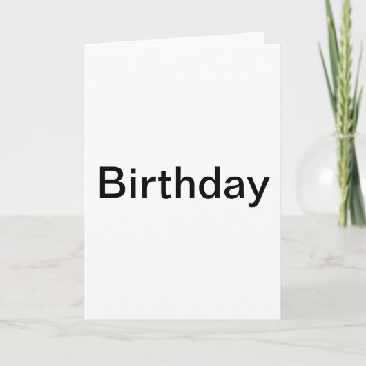 Die Karte, die wenig sagt Karte (Vorderseite)