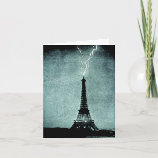 Die Karte Eiffel-Turm-Liebevalentines (Vorderseite)