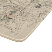 Die Karte eines Texans der Vereinigten Staaten Schneidebrett (Ecke)