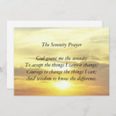 Die Karte für das Gebetsfest (Vorne/Hinten)