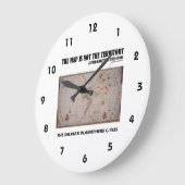 Die Karte ist nicht das Territorium Salviati Plani Große Wanduhr (Winkel)