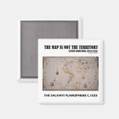 Die Karte ist nicht das Territorium Salviati Plani Magnet (Vorderseite/Rückseite)