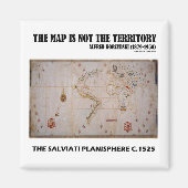 Die Karte ist nicht das Territorium Salviati Plani Magnet (Vorne)