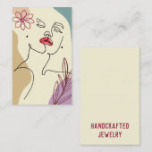 Die Karte mit dem Gesicht der Frau (Vorne/Hinten)