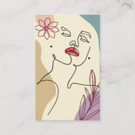 Die Karte mit dem Gesicht der Frau