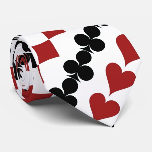 Die Karten-Anzugs-Hals-Krawatte Krawatte (Gerollt)