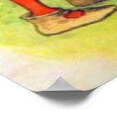 Die Karten, die die Rose farbig zeichnen Poster (Ecke)