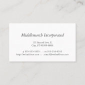 Die Karten-Tinte und Spule des Verfassers Visitenkarte (Rückseite)