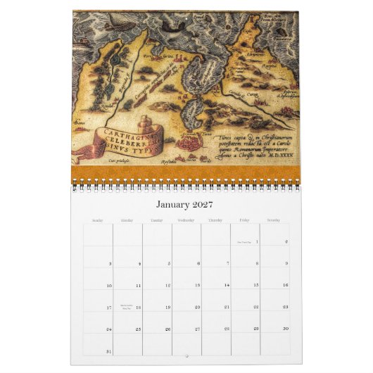 Die Karten von Abraham Ortelius 2012 Kalender (Jan 2027)