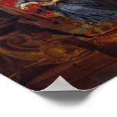 Die Kartenspieler, 1699 Poster (Ecke)