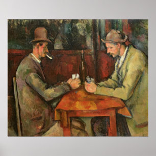 Die Kartenspieler, 1893-96 Poster