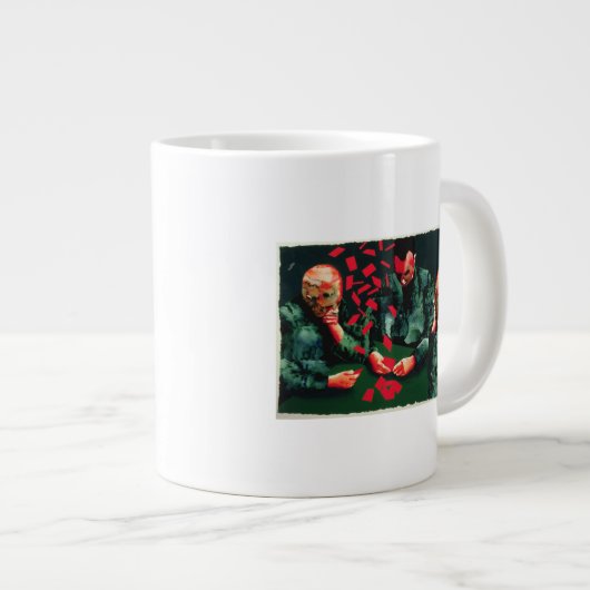 Die Kartenspieler 1987 Jumbo-Tasse (Vorderseite Rechts)