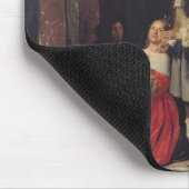 Die Kartenspieler, c.1663-65 Mousepad (Ecke)