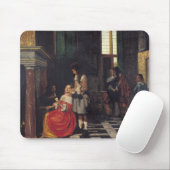 Die Kartenspieler, c.1663-65 Mousepad (Mit Mouse)