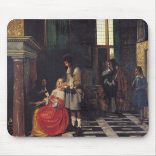 Die Kartenspieler, c.1663-65 Mousepad
