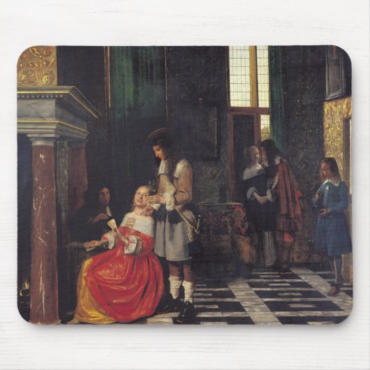Die Kartenspieler, c.1663-65 Mousepad (Vorne)
