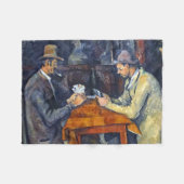 Die Kartenspieler, Cezanne Fleecedecke (Vorderseite (Horizontal))