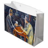 Die Kartenspieler, Cezanne Große Geschenktüte (Rückseite Schrägansicht)