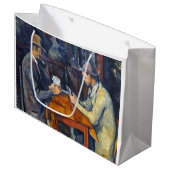 Die Kartenspieler, Cezanne Große Geschenktüte (Vorderseite Schrägansicht)