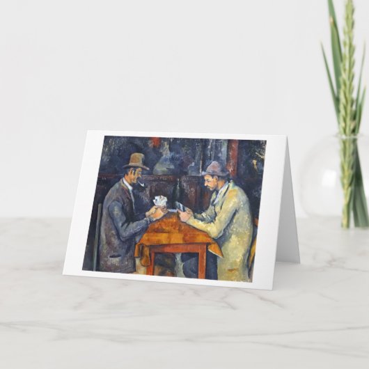 Die Kartenspieler, Cezanne Karte (Vorderseite)