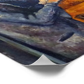 Die Kartenspieler, Cezanne Poster (Ecke)